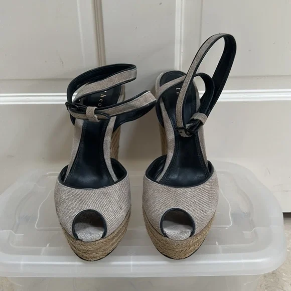 Theory peep toe espadrilles. 5” size 39​​​​​​​​​​​​​​​ - Picture 2 of 12